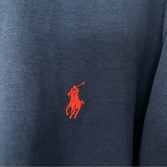 Polo Ralph Lauren Blue Crewneck Sweater | Old Money Preppy Classic - Picture 4 of 6